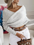 'Laurel' Long Sleeve Cropped Knit Top - Celes Fashion